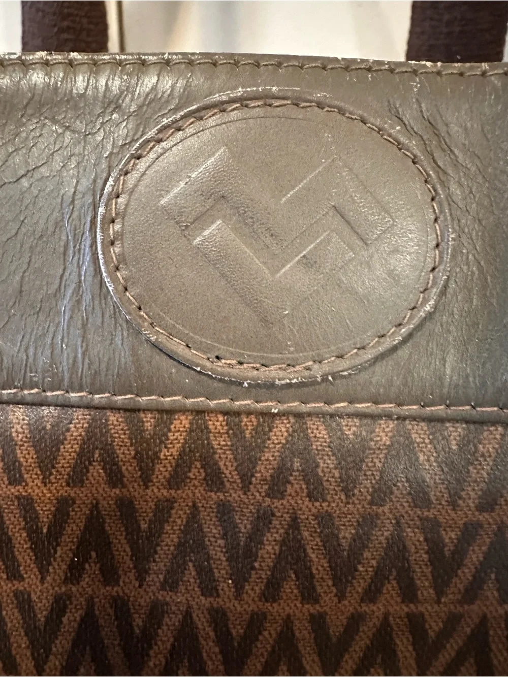 Mario Valentino Brown Monogram Duffel Bag Mens/Women Unisex